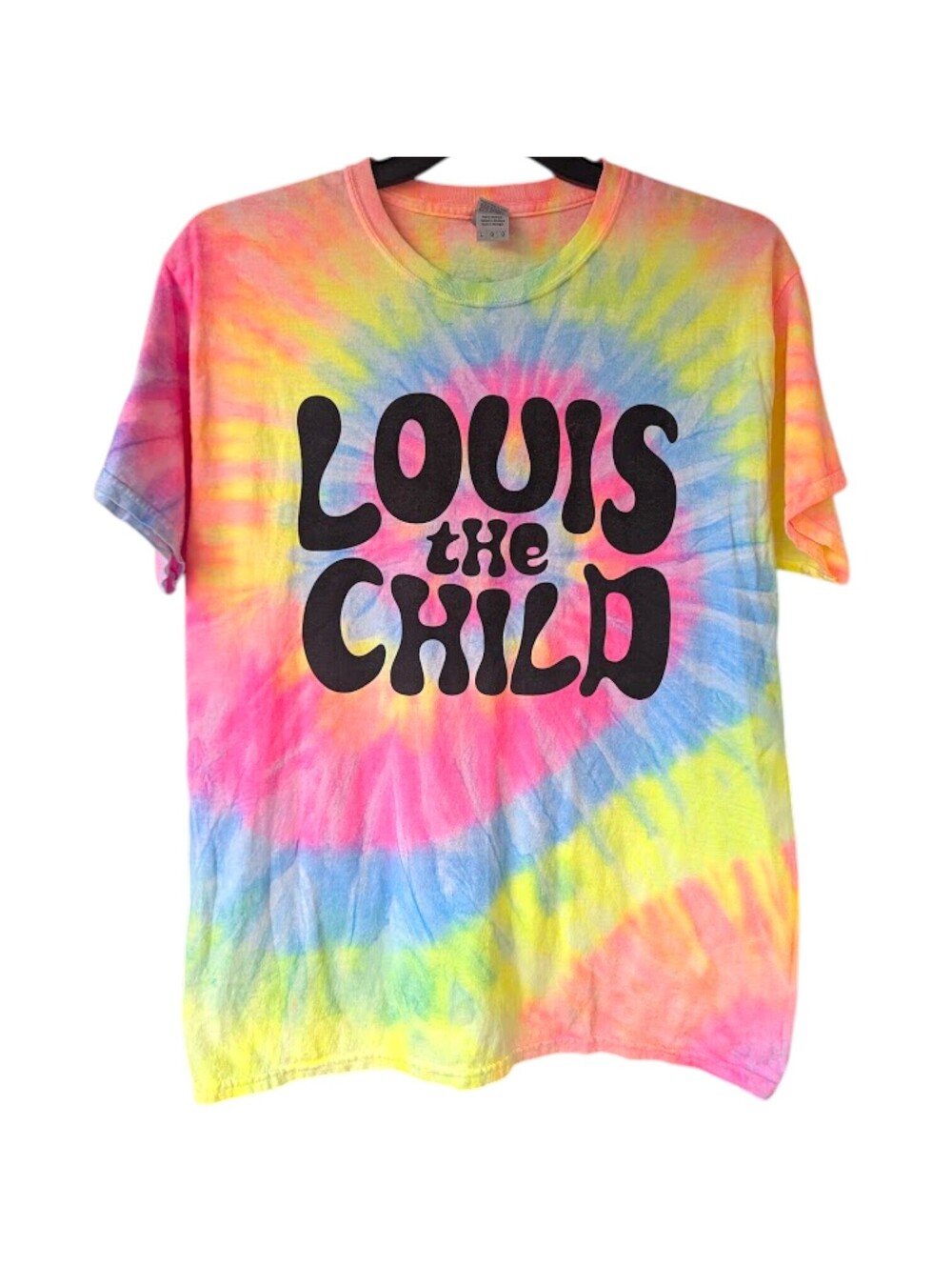 Louis The Child T-Shirt Large Colorful Tie Dye EDM Festival Graphic Tee 21x29